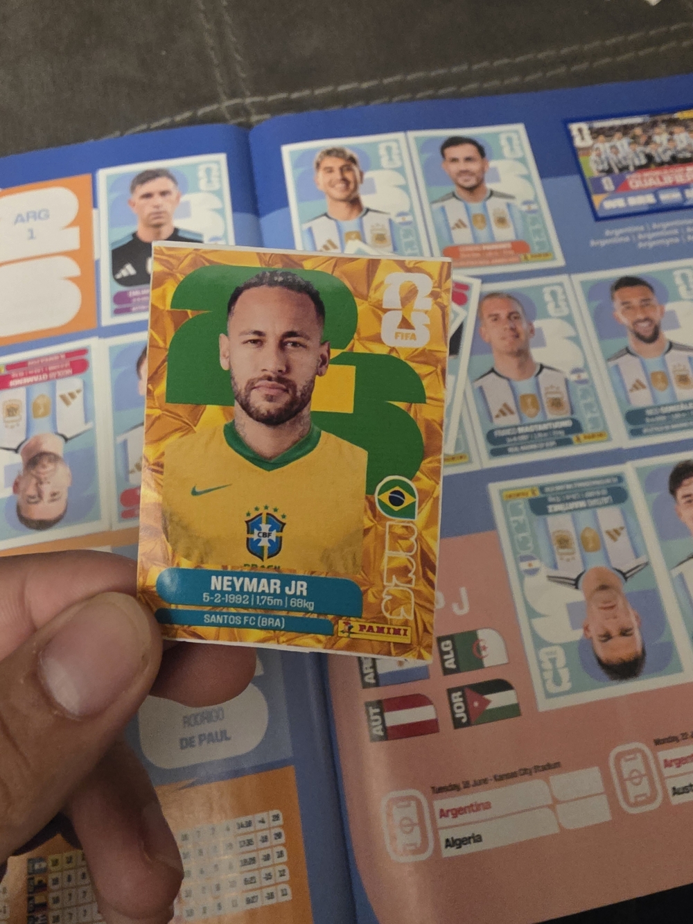 Panini Fifa World Cup 2026  Neymar Jr Brazil National Team Sticker